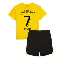Dres Borussia Dortmund Giovanni Reyna #7 Domáci pre deti 2023-24 Krátky Rukáv (+ trenírky)